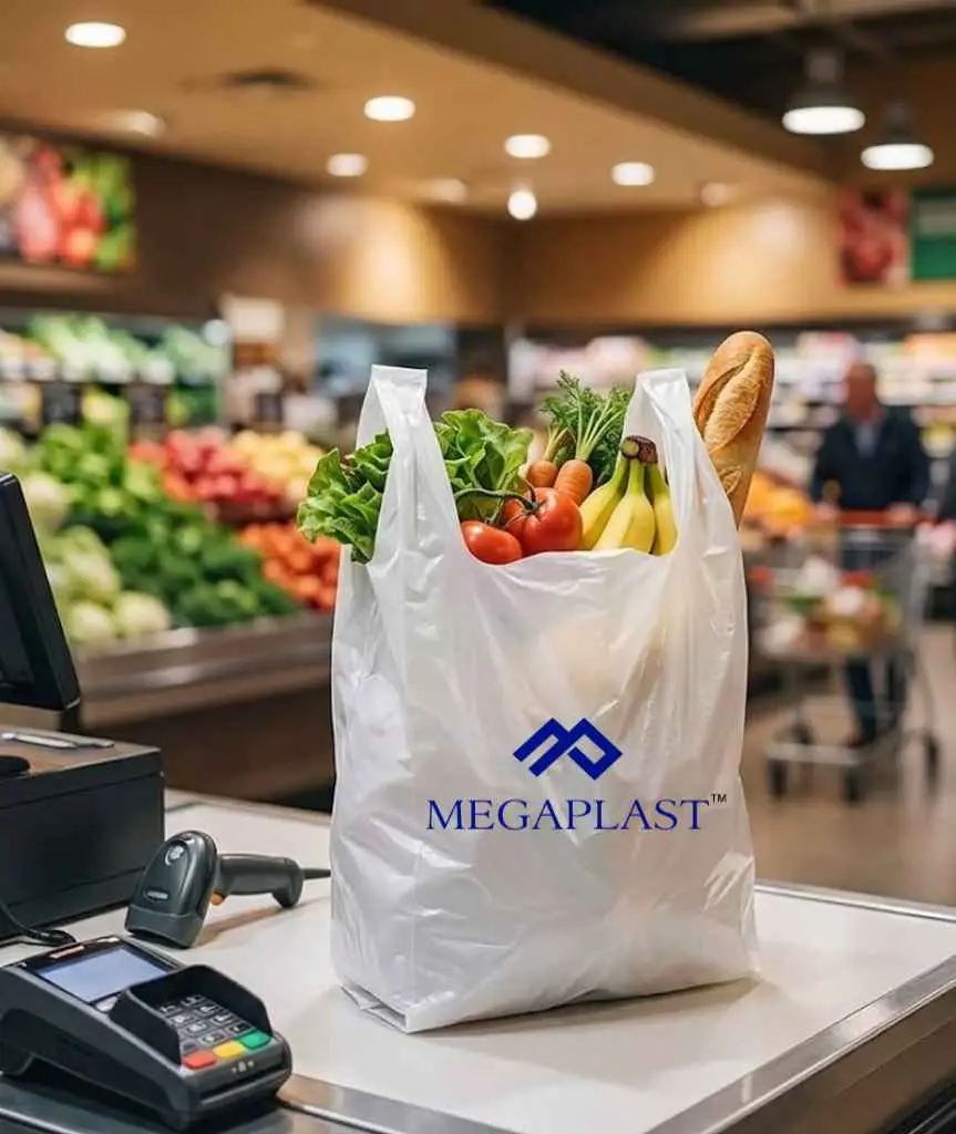 Megaplast T-shirt Bags for Grocery Store